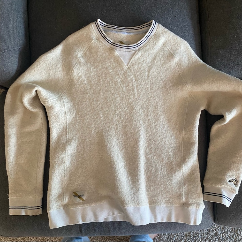 Tracksmith Crew Neck Boiled Wool Sweater, Size M, GUC